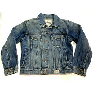 Abercrombie & Fitch Women's Jean Jacket Denim Size Small Button-down Snap Heavy